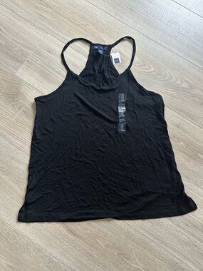 GAP Black Racerback Tank Top